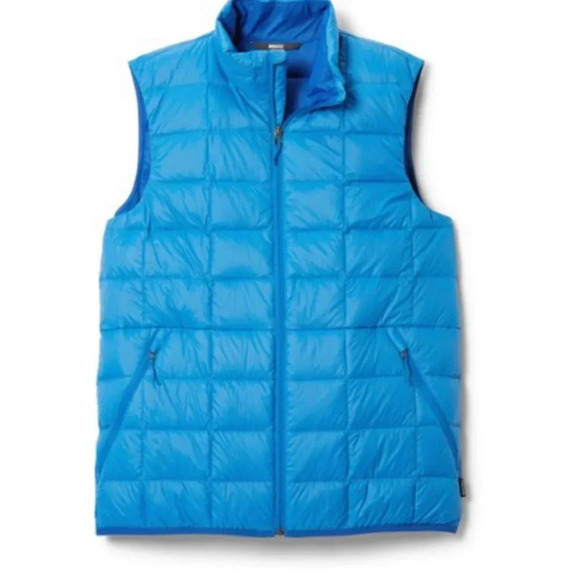 REI Co-op Men’s Large Puffer 650 Down Vest 2.0 Horizon Blue Puff NWT - Picture 6 of 11